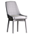 Designer Miami Chair - Oak Legs & Fabric Upholstery 3D model small image 7
