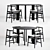 Elegant Emilia and Carlotta Dining Set 3D model small image 1