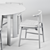 Elegant Emilia and Carlotta Dining Set 3D model small image 3