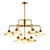 Stylish Saturn Pendant Chandelier 3D model small image 1