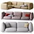 Mellow Collection: Stylish and Comfortable Sofa 3D model small image 1