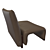 Modern Leather Armchair 3D model small image 4
