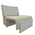 Modern Leather Armchair 3D model small image 5