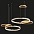 Elegant Medea Ring Chandelier 3D model small image 1