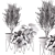 Greenery Bloom: Indoor Plants Set 3D model small image 4