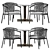 Elegant Varaschin Dining Set 3D model small image 1