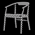 B&B Italia Jens SJ61L Chair 3D model small image 6
