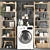 Modern Laundry Room Organizer 3D model small image 2