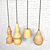 Wooden Pendant Lamp 3D model small image 2