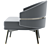 Modern Billy Armchair: Stylish Comfort 3D model small image 4