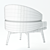 Modern Billy Armchair: Stylish Comfort 3D model small image 6