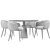 Elegant Genova Dining Set 3D model small image 4