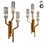 Sleek IRLIN TRIO Pendant Lights 3D model small image 1