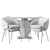 Elegant Dining Set: Longhi LLOyd 3D model small image 4