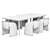 Elegant Celeste Armchair by Roche Bobois 3D model small image 3