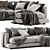 Flexform Long Island Chaise: Modern Longue Sofa 3D model small image 3