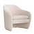 Modern Pavia Lounge Chair: Stylish, Comfortable 3D model small image 2