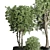 Concrete Tree Pots: Collection-Ready for Indoor/Outdoor 3D model small image 2