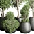 Concrete Tree Pots: Collection-Ready for Indoor/Outdoor 3D model small image 5