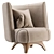 GINA Armchair: Modern Comfort by ENNE 3D model small image 1