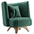 GINA Armchair: Modern Comfort by ENNE 3D model small image 3