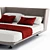 NOONU Bed: A Perfect Blend of Style and Comfort 3D model small image 3