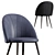 Paris Leather Deephouse Chair Set 3D model small image 4