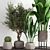 Sleek Indoor Plant Stand 3D model small image 3