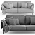 MAXIM Nube Italia: Stylish and Comfortable Sofa 3D model small image 5