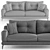 Fendi MELLONI Sofa: Luxurious Comfort 3D model small image 5