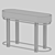 Elegant Frato Rio Console: Designer's Dream 3D model small image 3