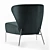 Ima Fan Too Lounge Chair: Modern Comfort and Style 3D model small image 6