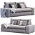 Modern Comfort: Kivik Sofa by Ikea 3D model small image 1
