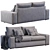 Modern Comfort: Kivik Sofa by Ikea 3D model small image 5