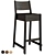 Norråker Bar Chair: Stylish Birch Stool 3D model small image 3