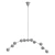 Elegant Arc Linear Chandelier 3D model small image 2