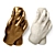 Sculpted Hand Wall Art 3D model small image 1