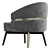 Modern Comfort: Billy Armchair 3D model small image 3