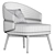 Modern Comfort: Billy Armchair 3D model small image 5