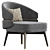 Stylish Billy Armchair: Modern Design 3D model small image 1