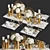 Elegant Dinner Table Set 3D model small image 8