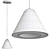 Sleek Kone LED Pendant Light 3D model small image 2