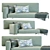 Pebble-Contemporary Modular Sofa 3D model small image 1