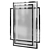 Elegant Stainless Steel Mirror 3D model small image 1