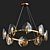 Elegant Icicles Chandelier 3D model small image 1