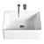 Olympia Ceramica Lavabo 50 cm 3D model small image 1