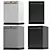 GE Cafe Appliances Dishwasher: Stylish Space-Saving Design 3D model small image 1