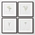 Home Gallery Frames - Set of 4 3D model small image 3