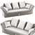 Giorgio Collection Charisma 4 Seater: Artistic Passion 3D model small image 4