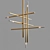 Sophisticate Chandelier with Tubular Shades 3D model small image 2